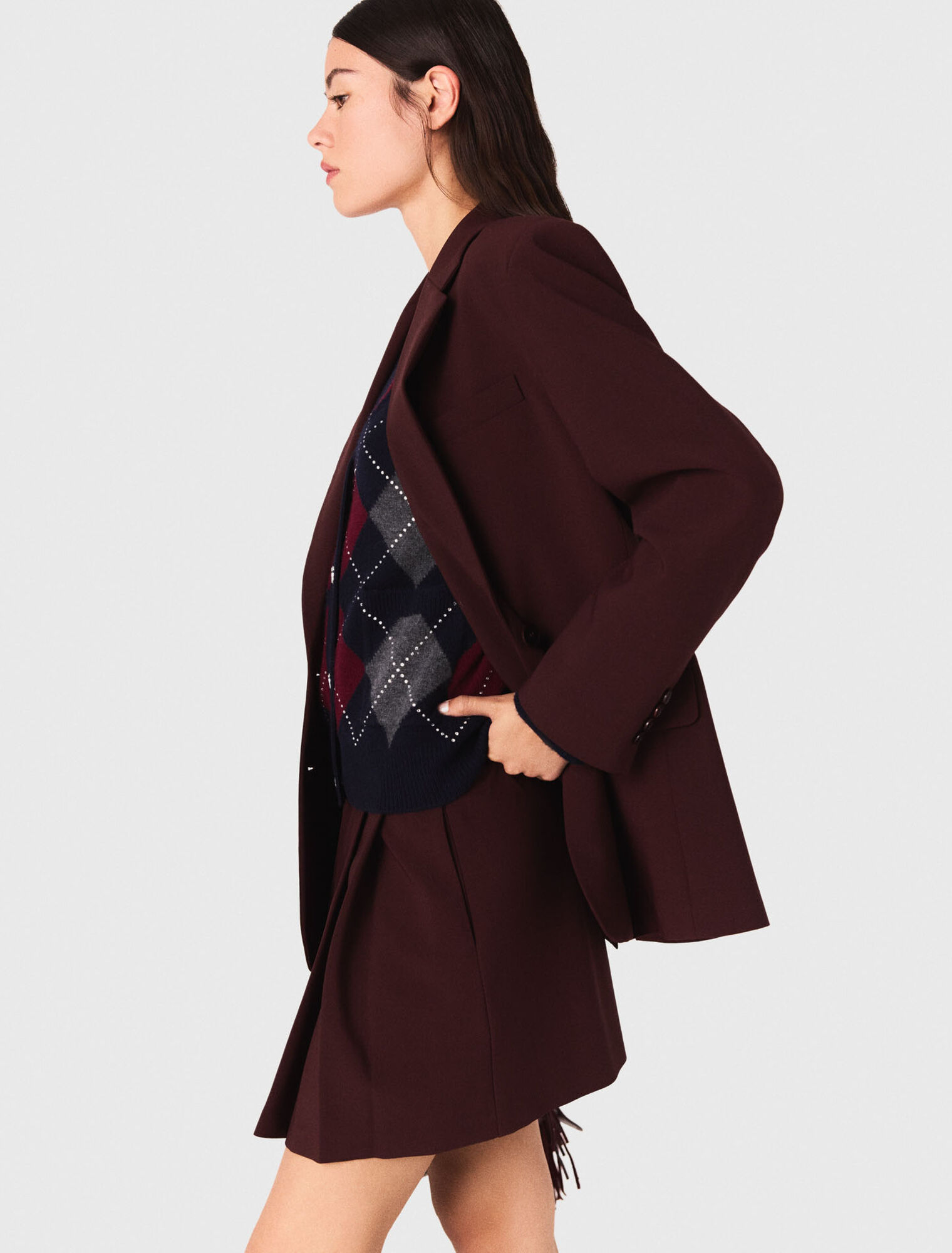 Giacca da tailleur con cintura