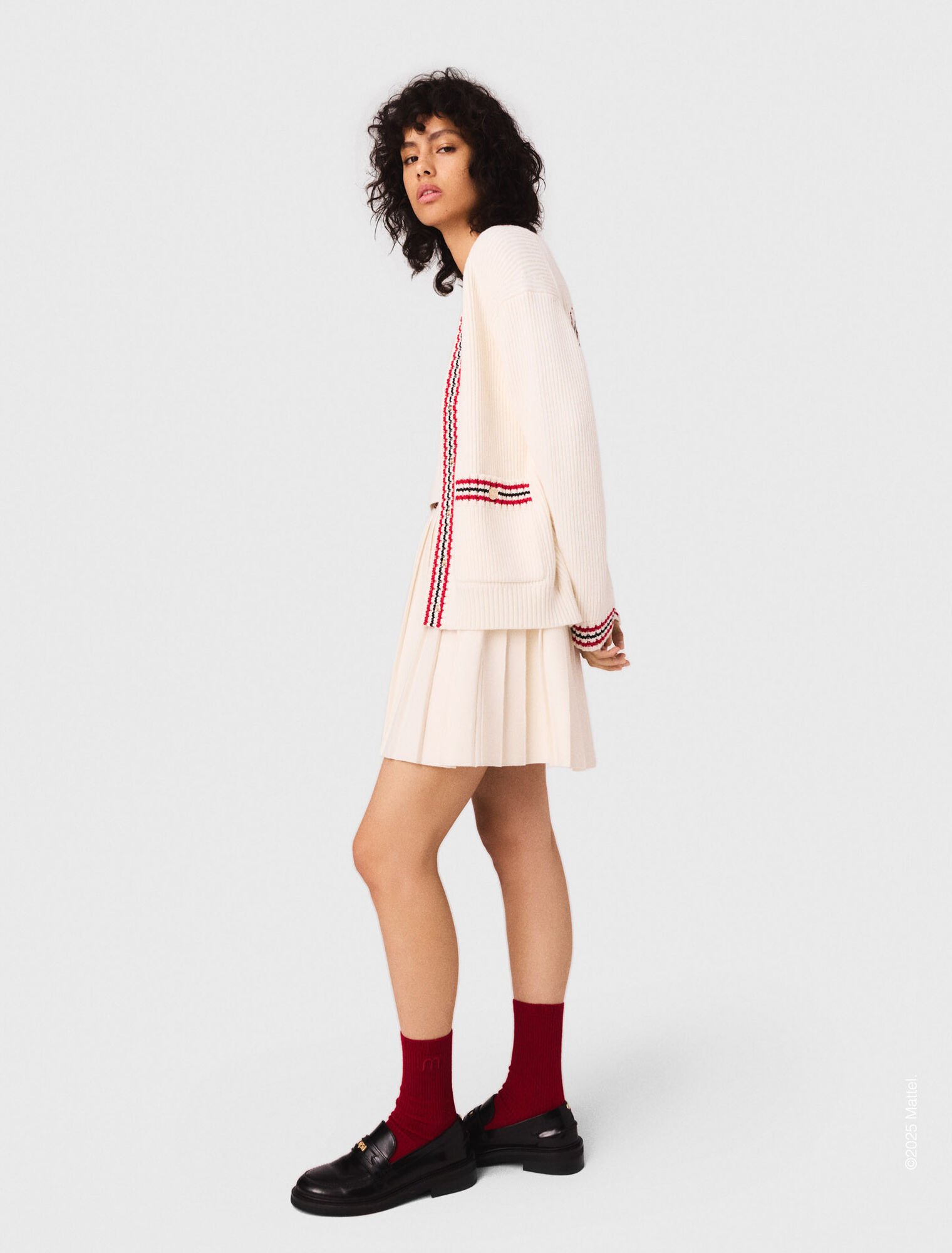 Cardigan lungo ricamato