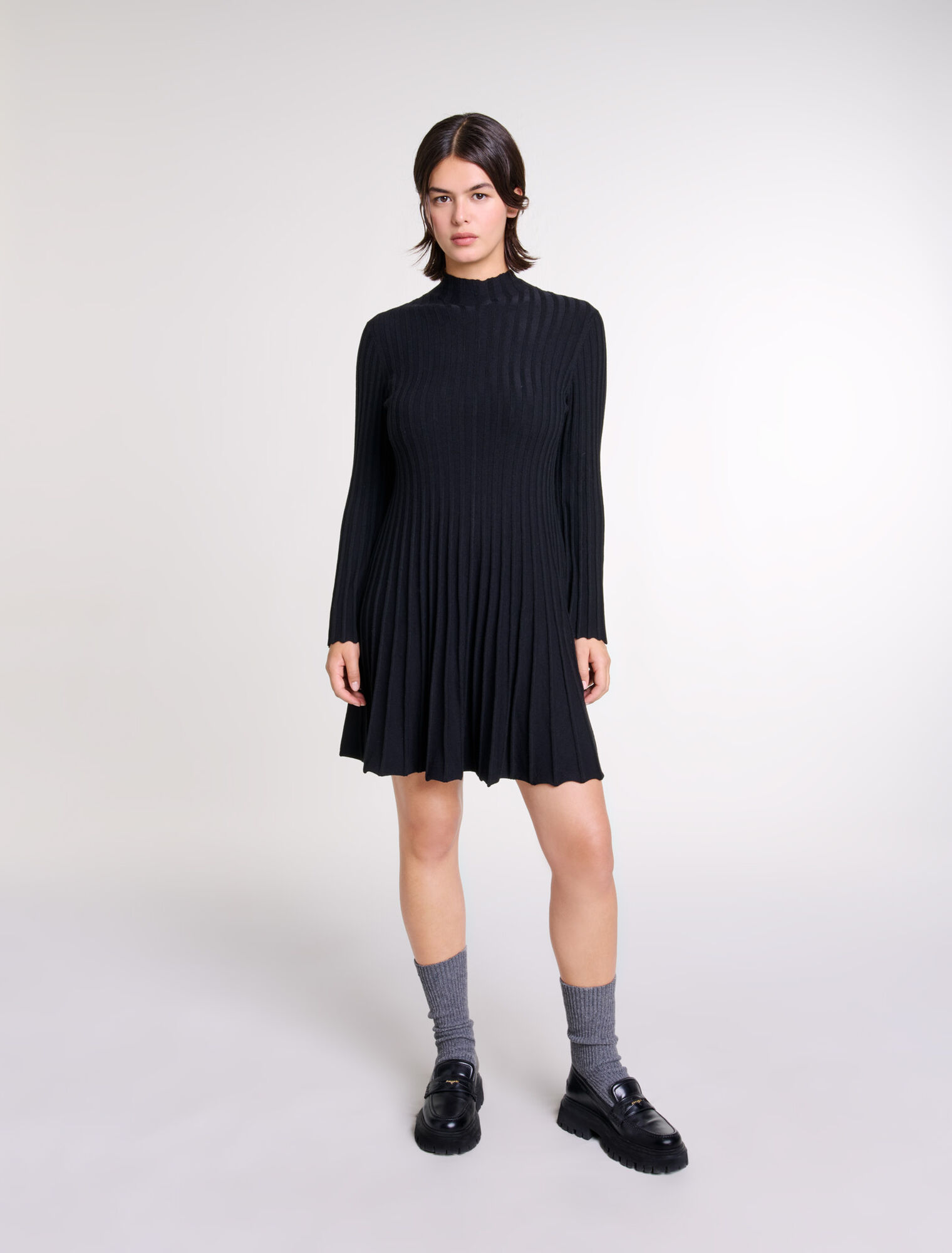 Abito corto in maglia