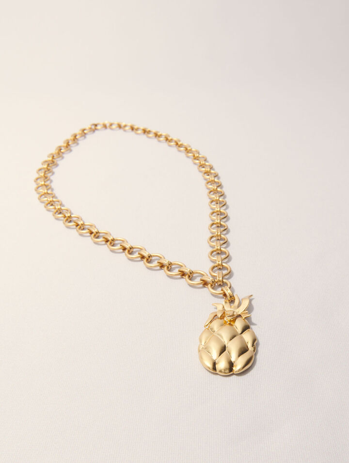 Collana lunga ananas
