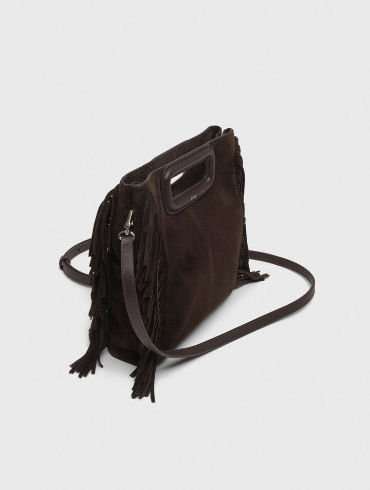 Borsa M in pelle scamosciata