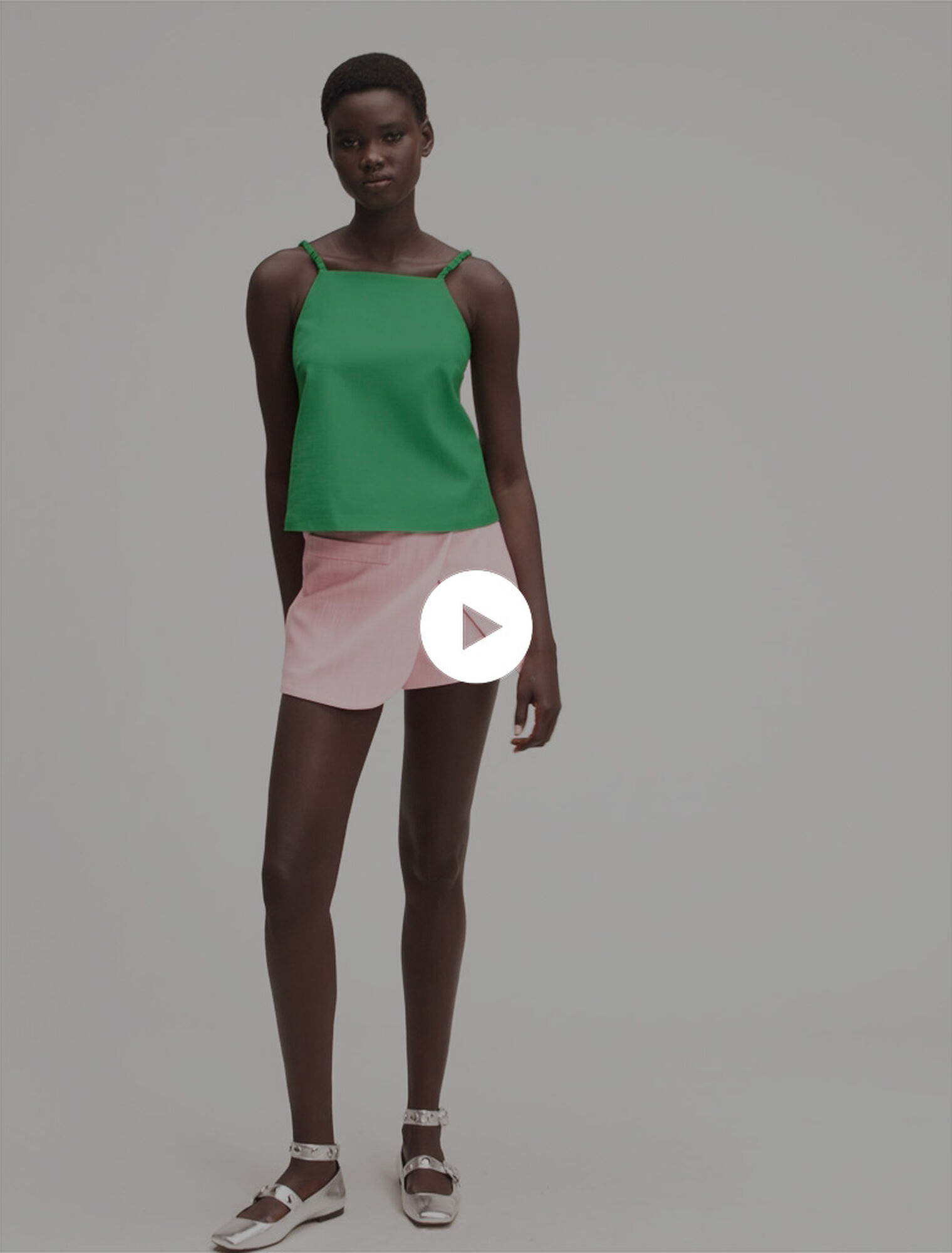 Shorts da tailleur trompe l'œil