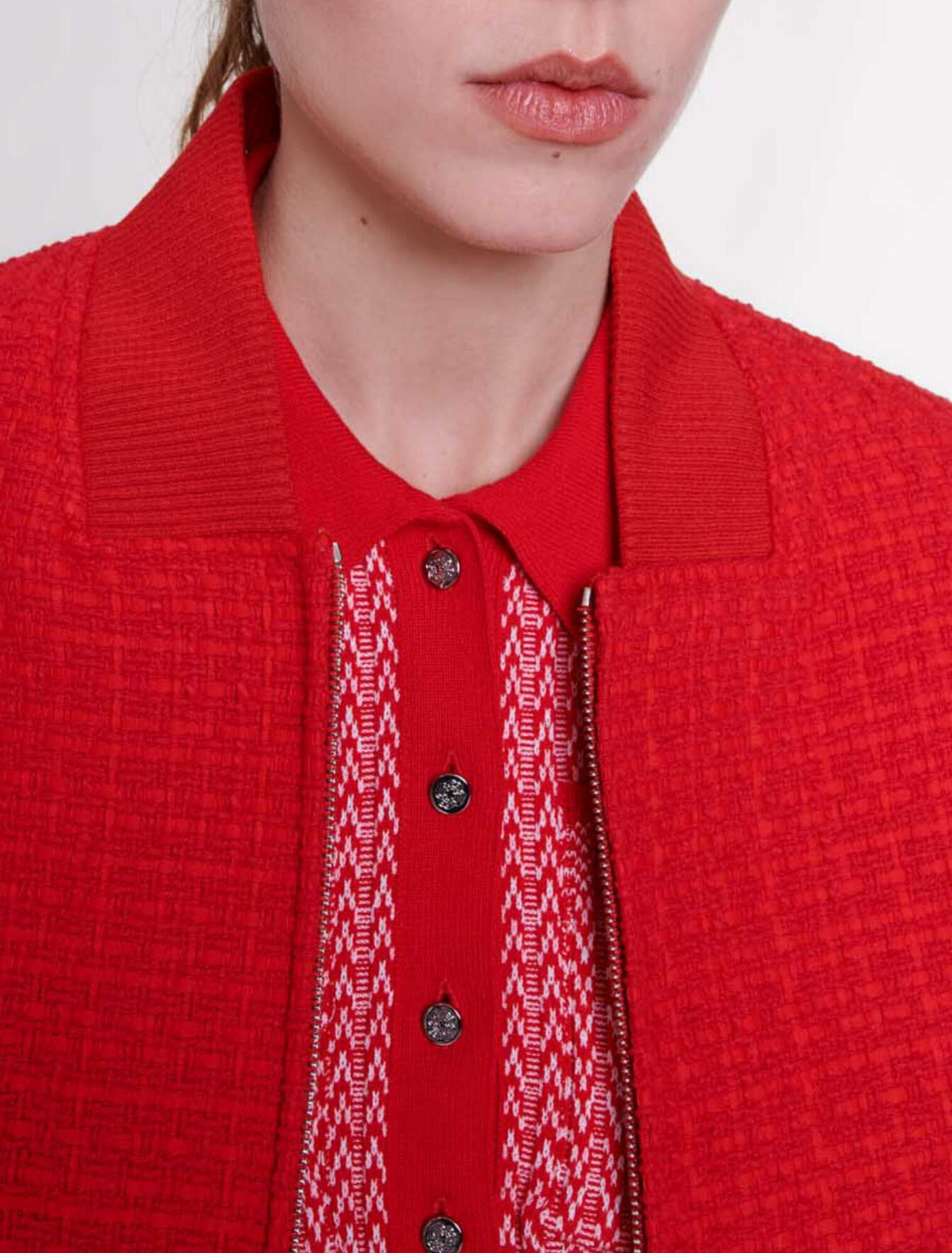 Giubbotto corto in tweed