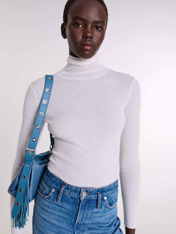 Maglione in lana e seta