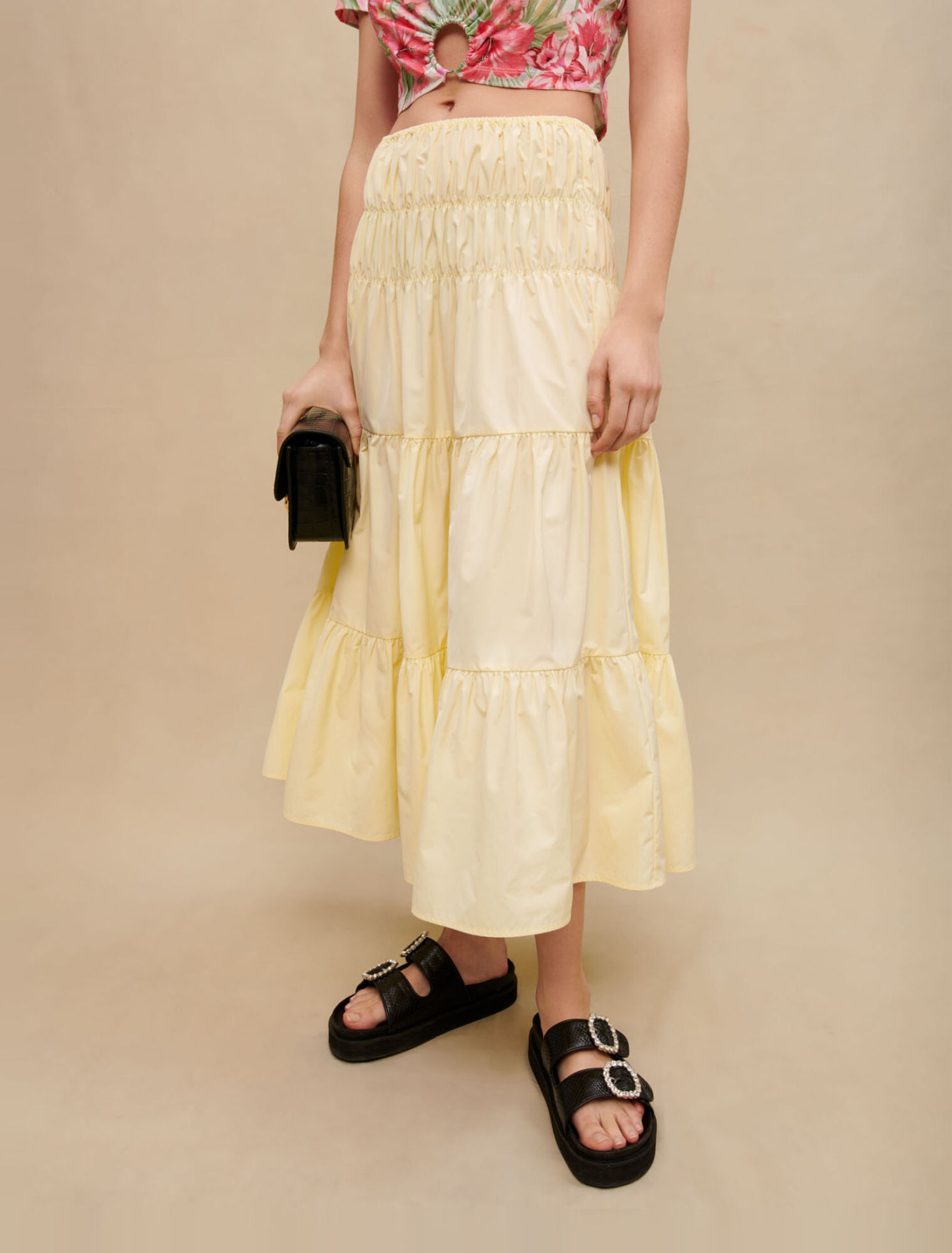 Gonna lunga arricciata