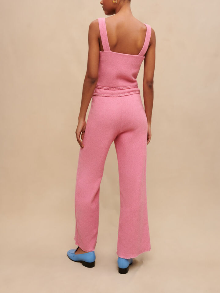 Tuta pantalone in tweed