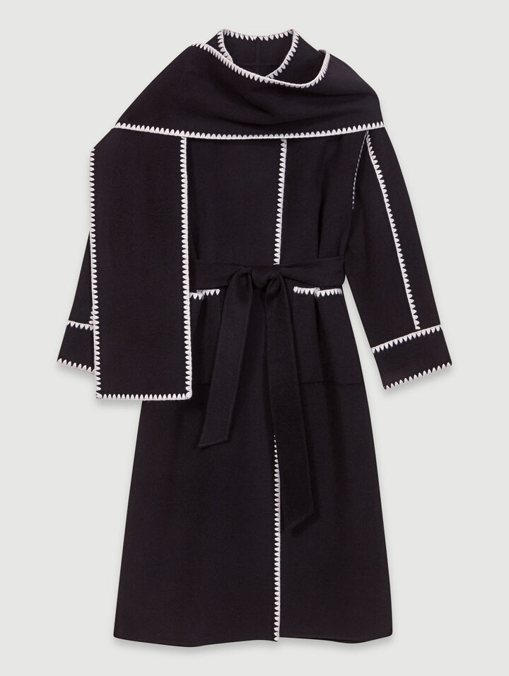 Cappotto bicolor double face