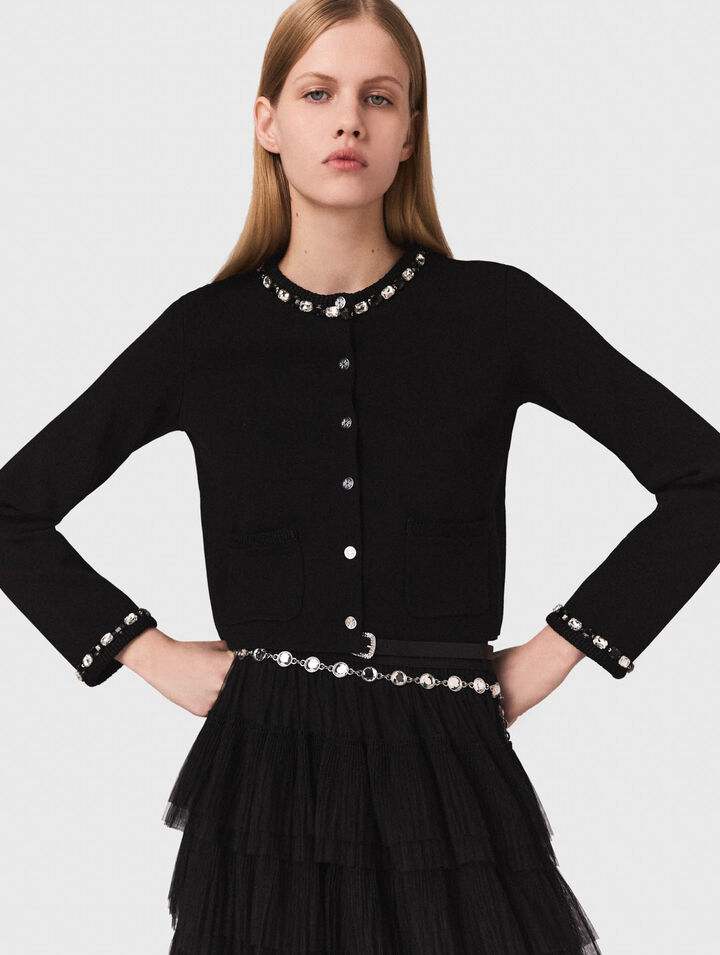 Cintura a catena con strass