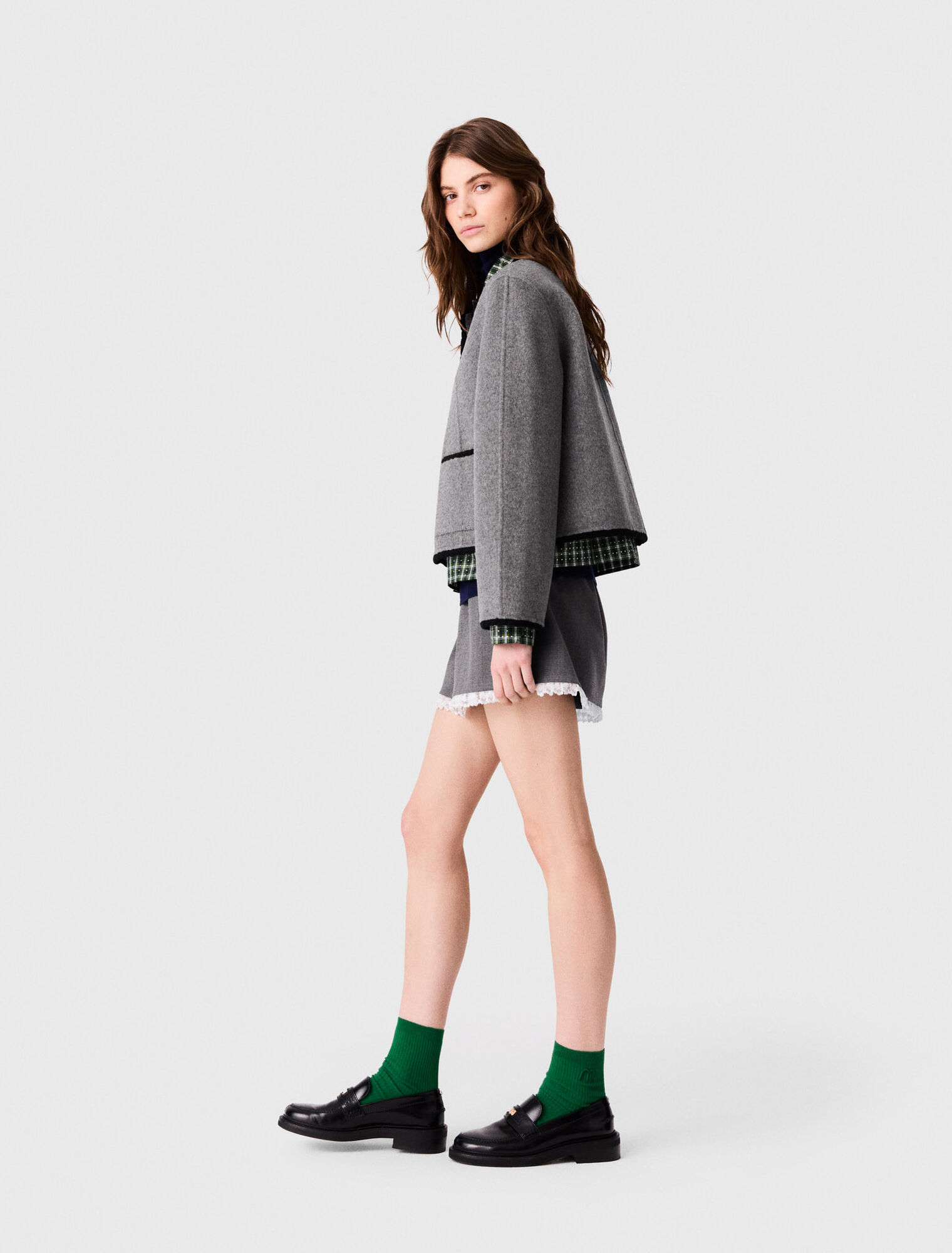 Cappotto corto double face