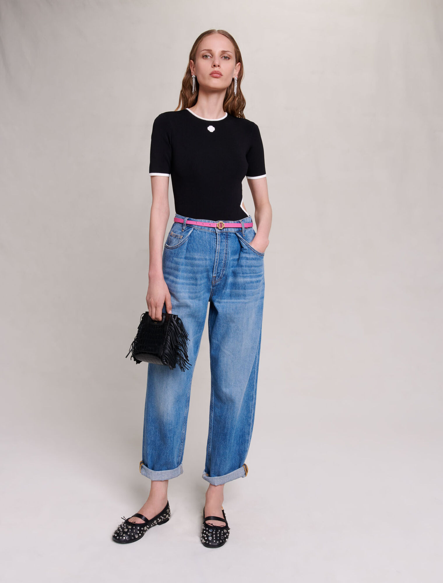Jeans dritti e ampi