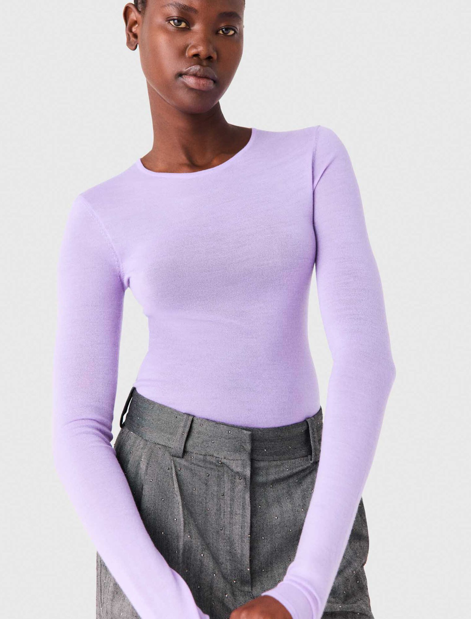 Pullover girocollo seconda pelle