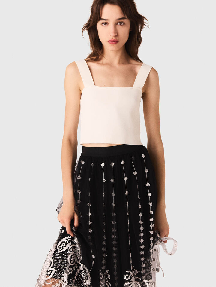 Crop top in maglia