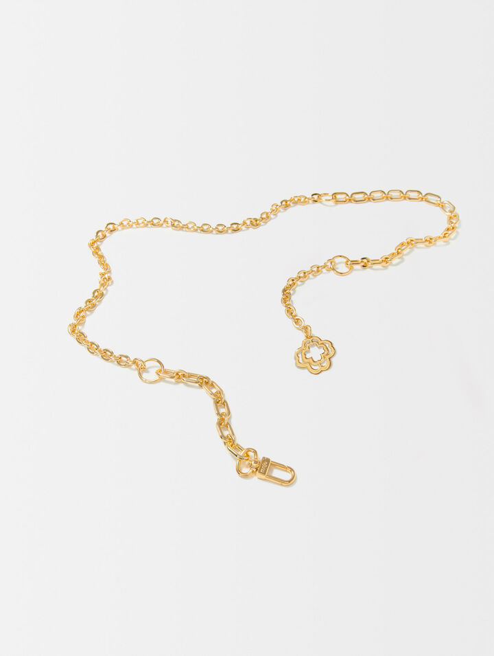Cintura a catena con logo del Clover