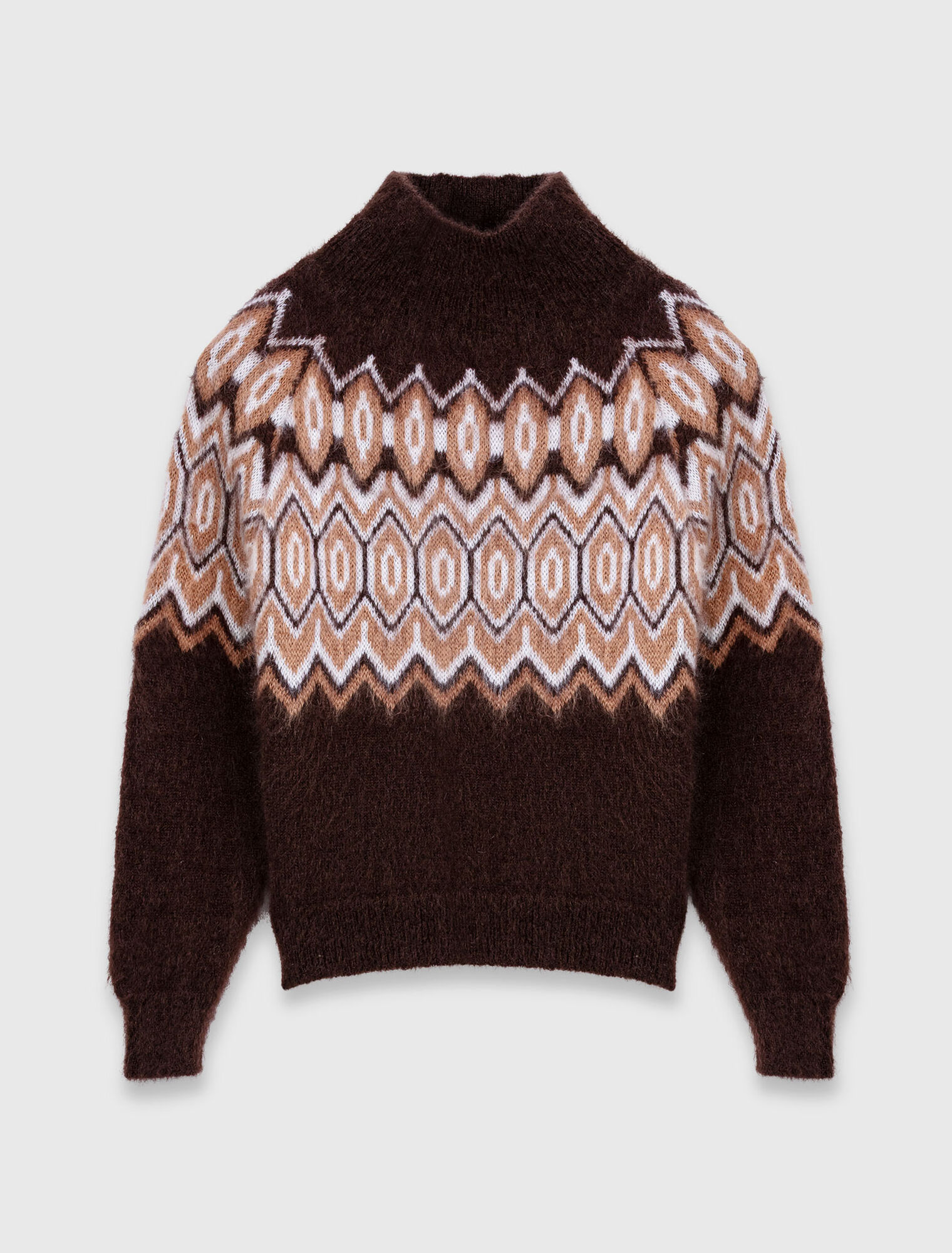 Maglione Fairisle a collo alto