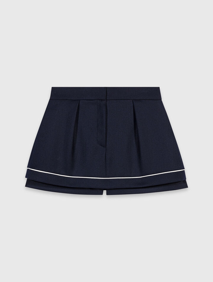 Shorts da tailleur trompe l'&oelig;il