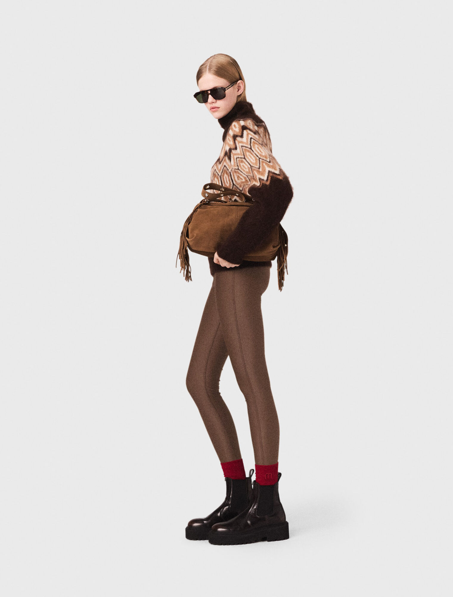 Maglione Fairisle a collo alto