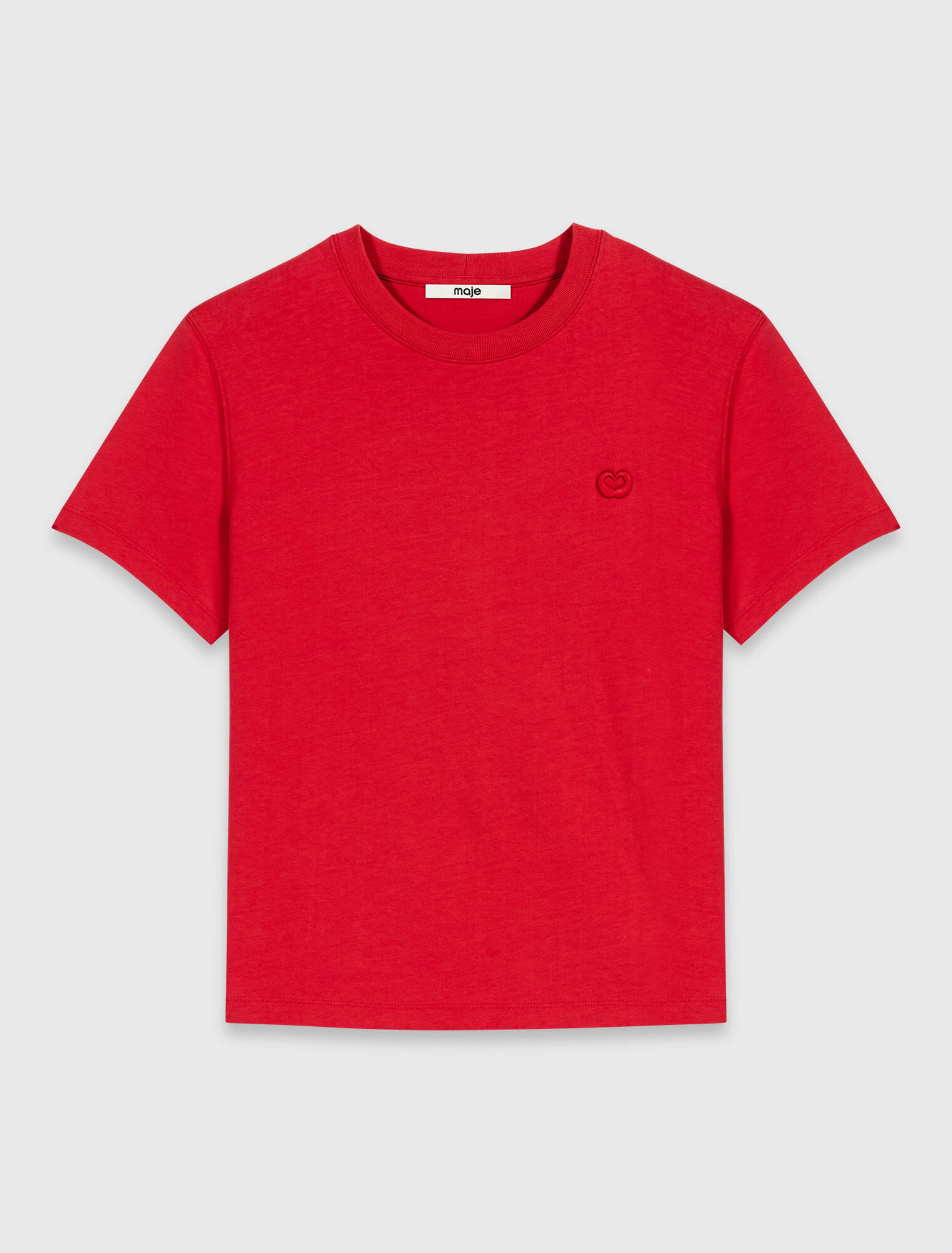 T-shirt con logo ricamato