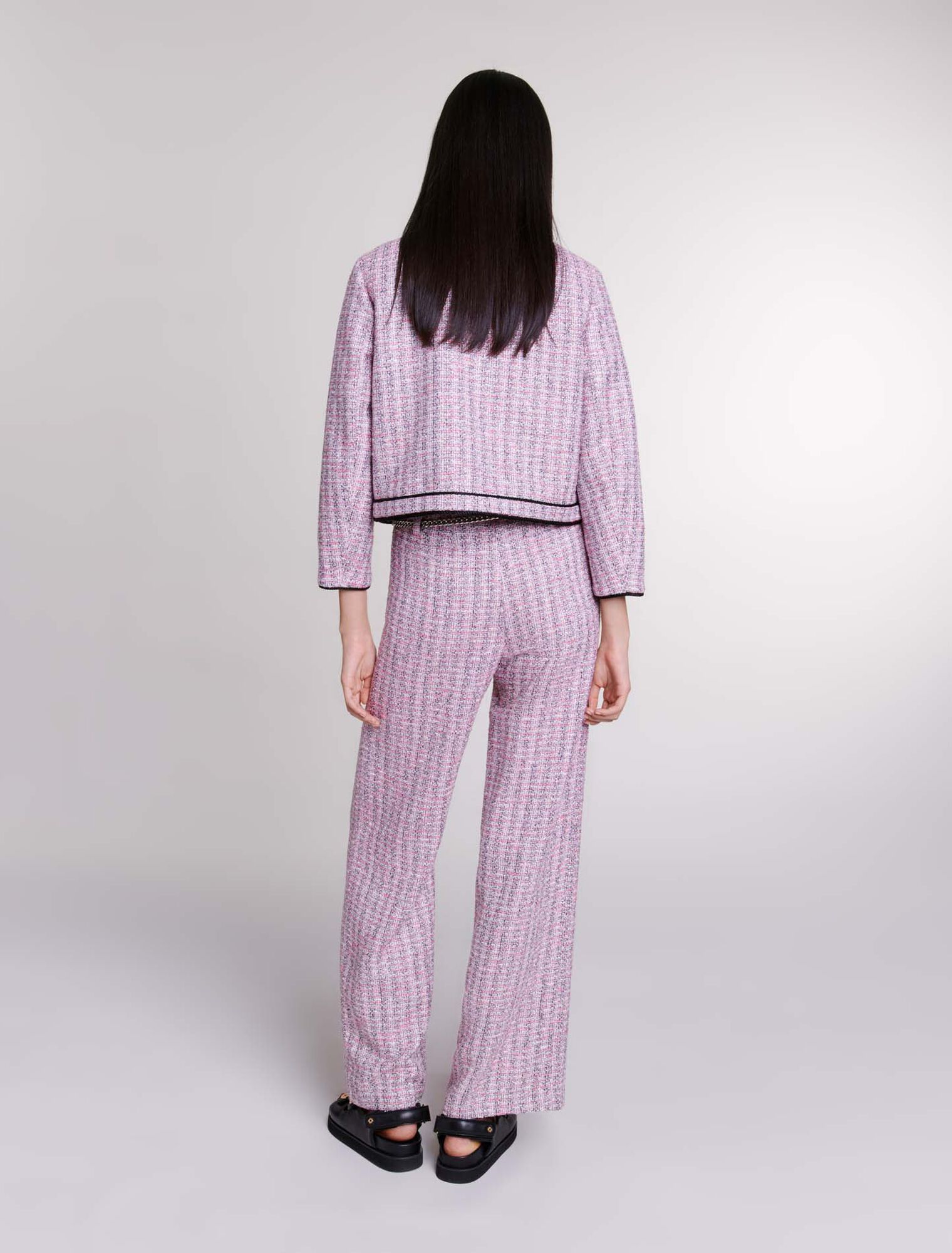 Giacca corta in tweed