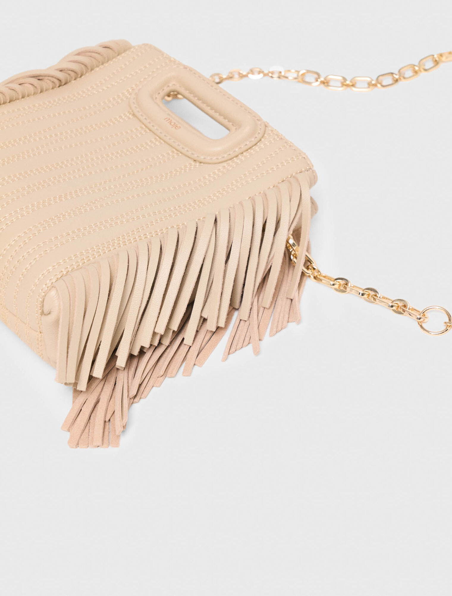 Borsa mini M in pelle impunturata