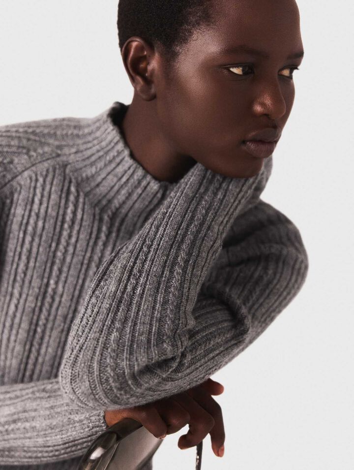 Abito in maglia con pull removibile