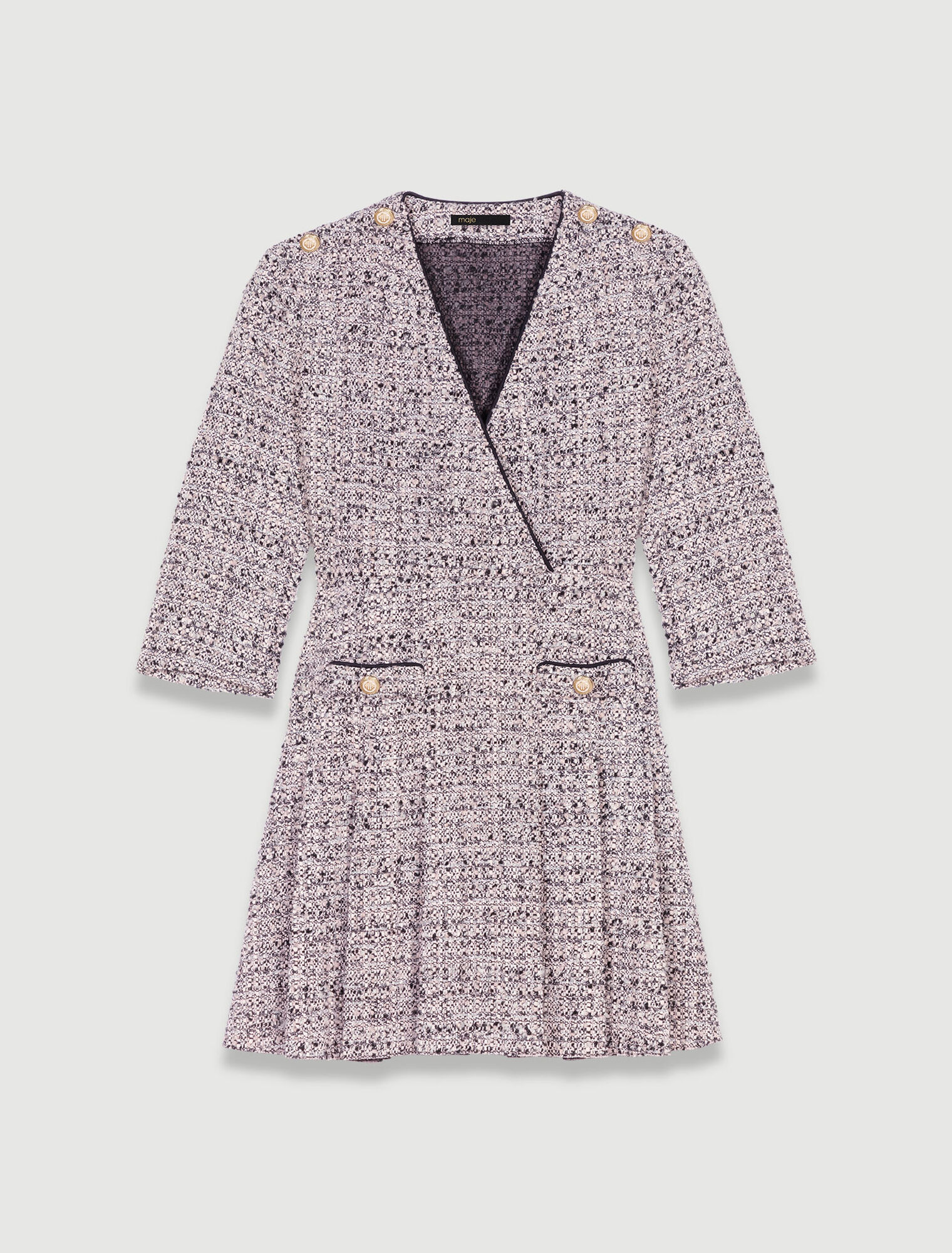 Abito corto in tweed