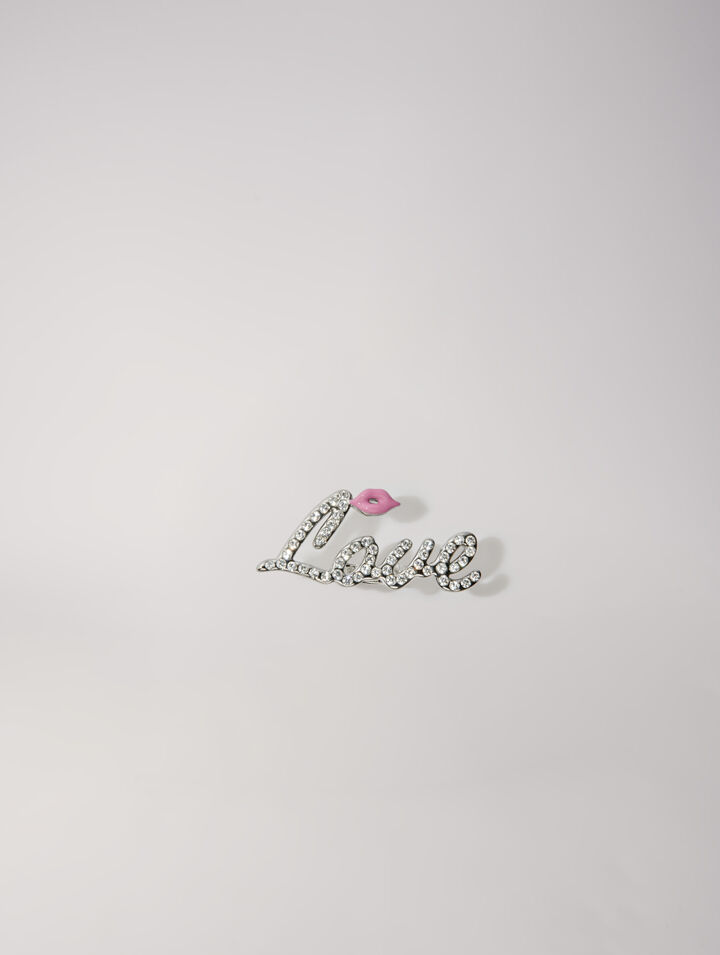 Anello Love glitterato