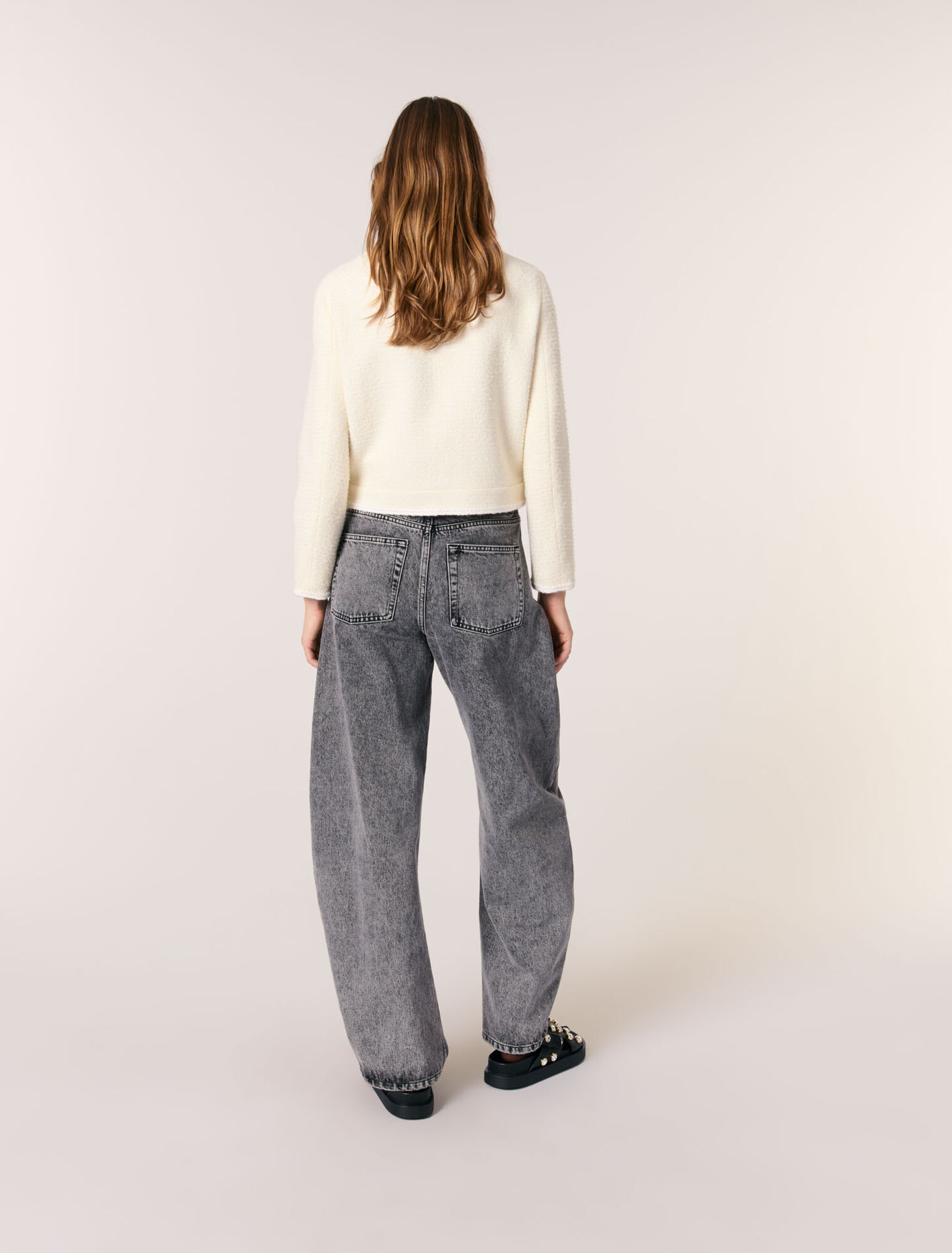 Giacca corta in tweed