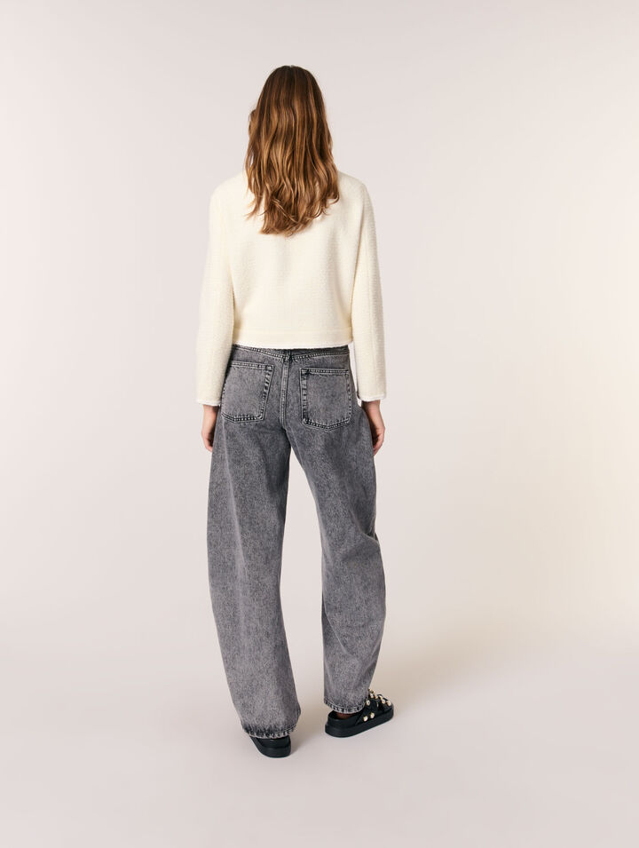Giacca corta in tweed