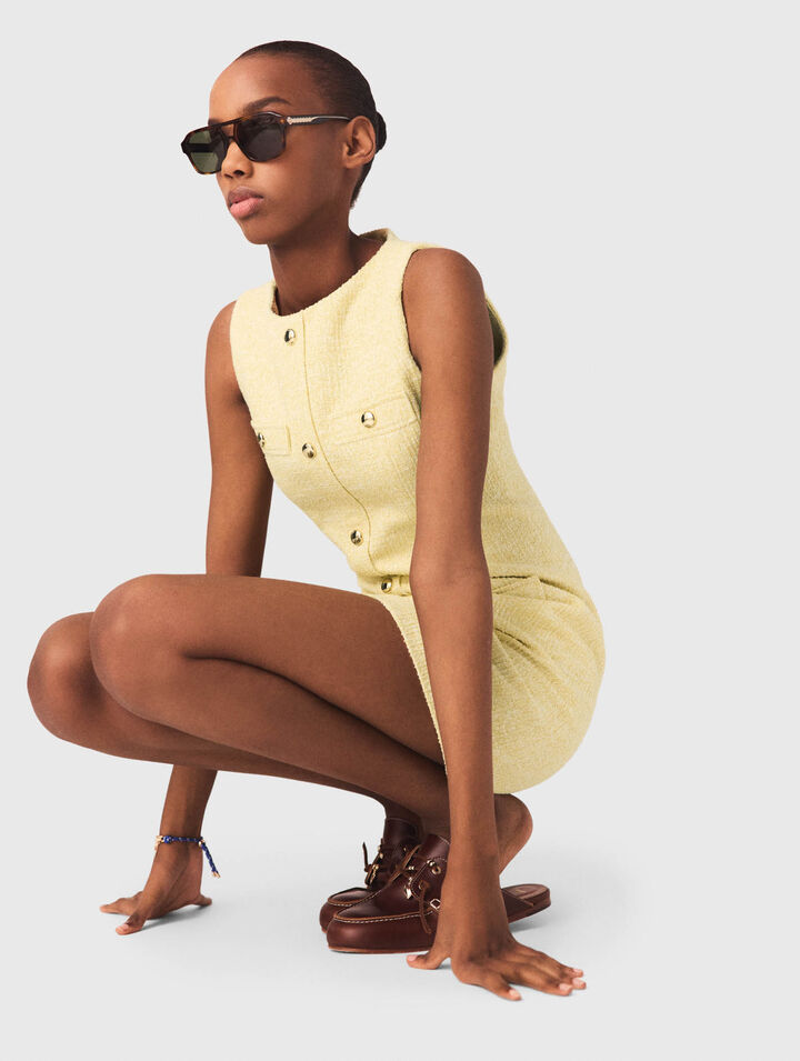 Abito corto in tweed