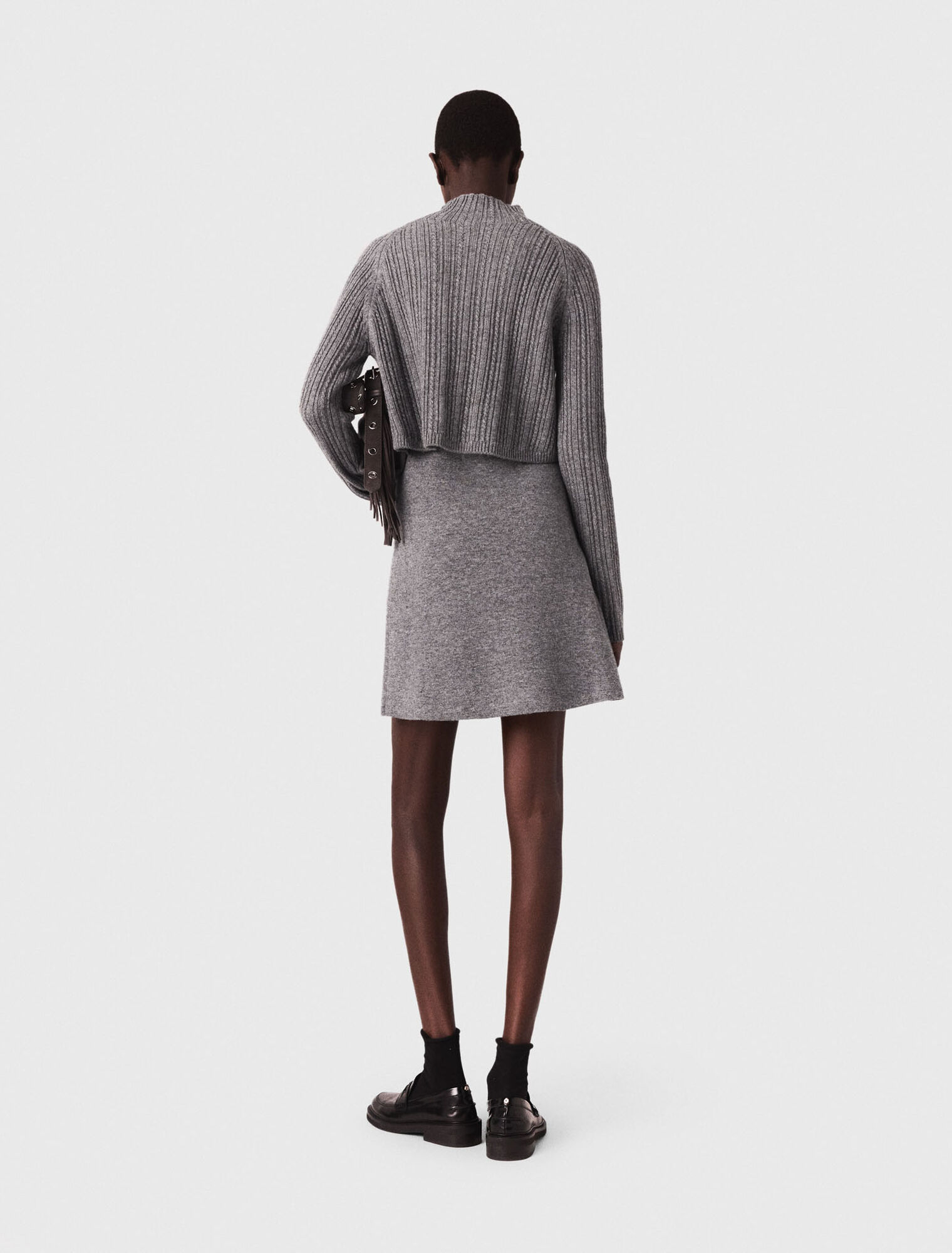 Abito in maglia con pull removibile