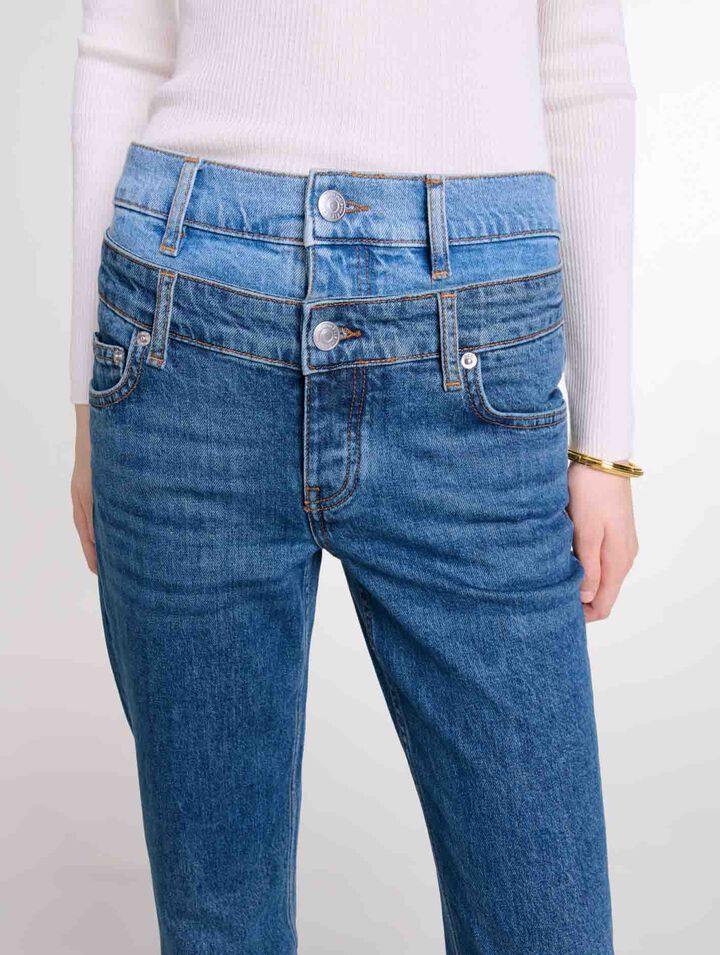 Jeans doppia cintura