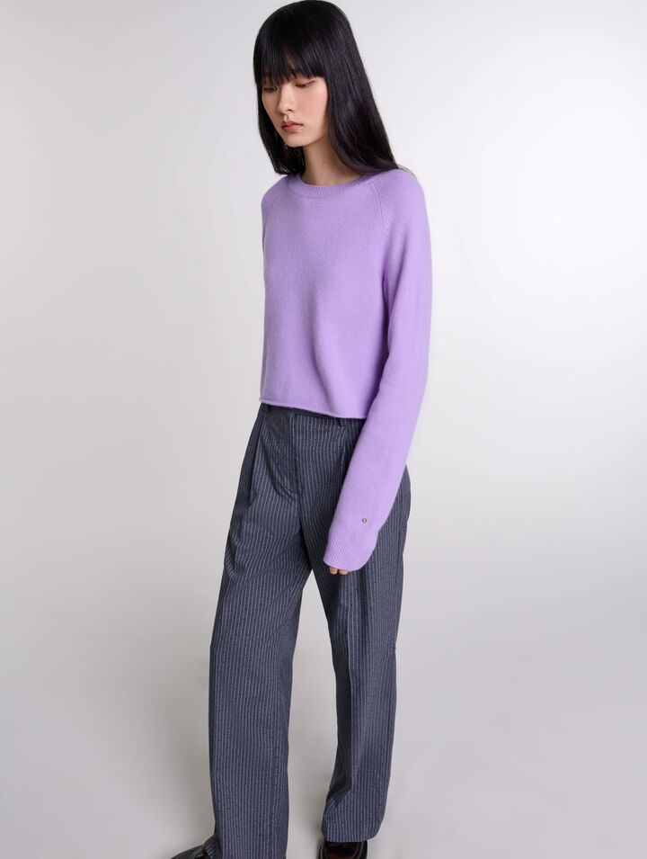 Pantaloni da tailleur glitterati