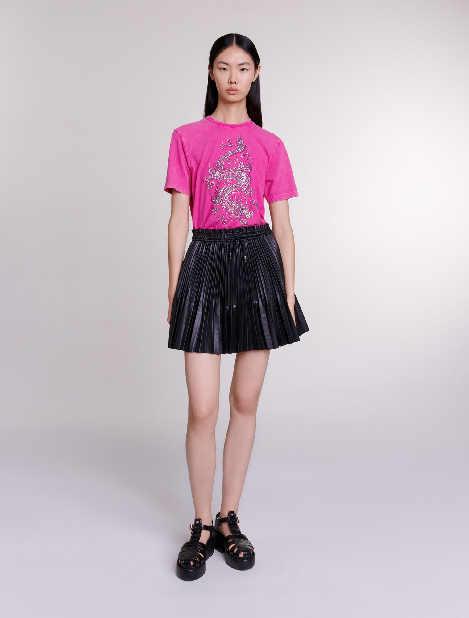 T-shirt con strass