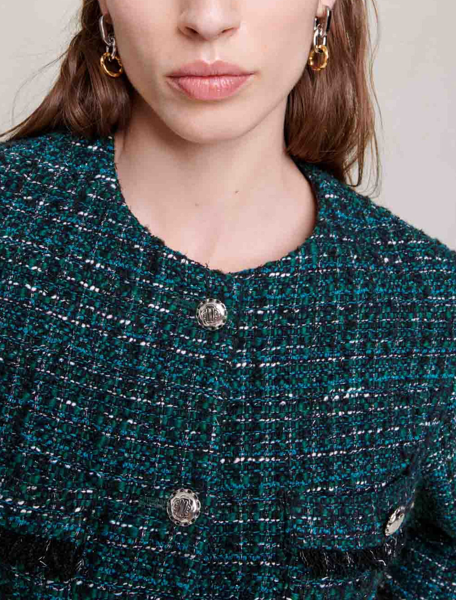 Giacca corta in tweed