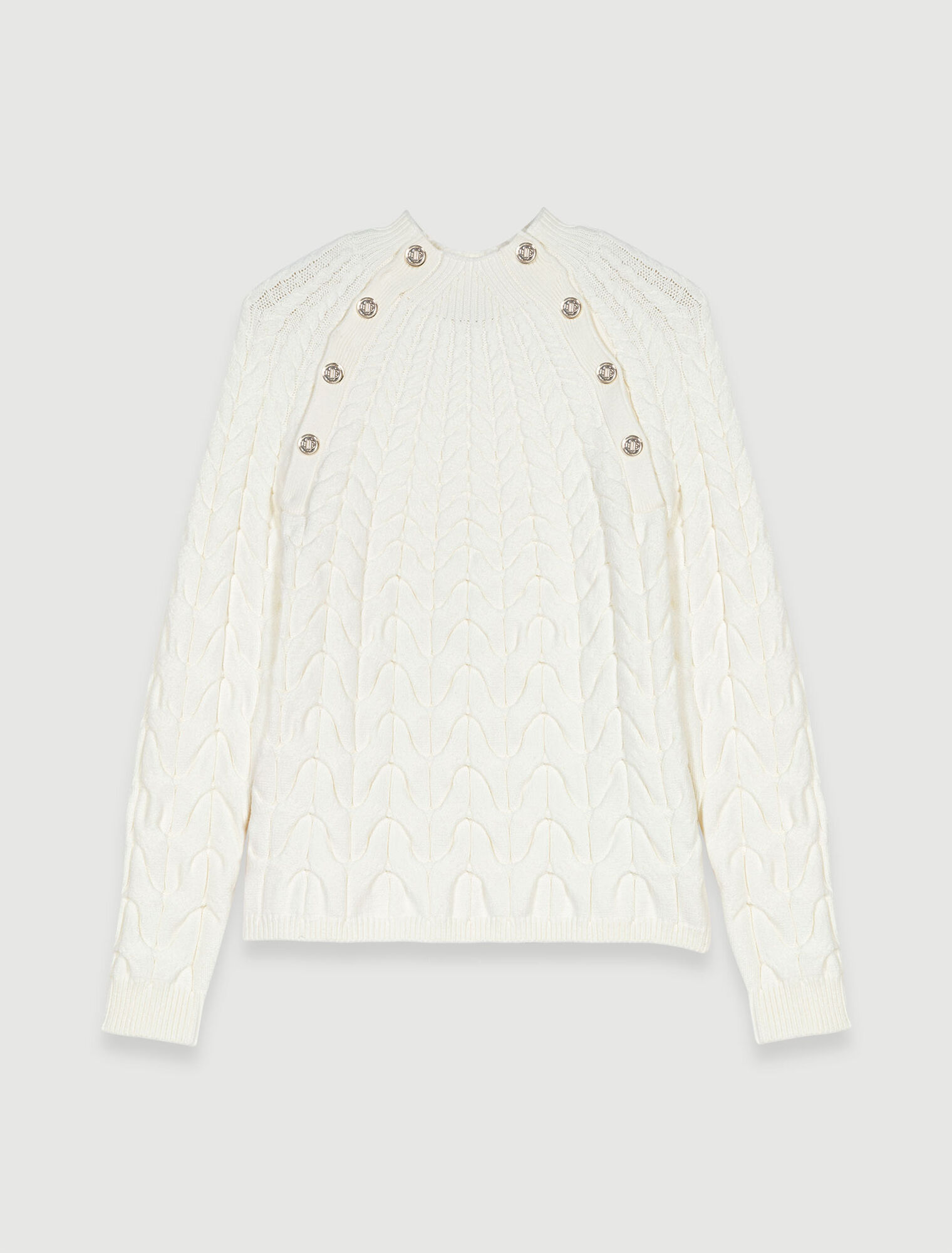 Maglione in maglia intrecciata