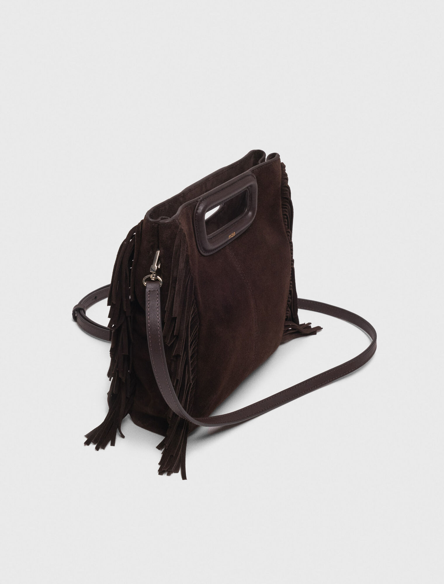 Borsa M in pelle scamosciata