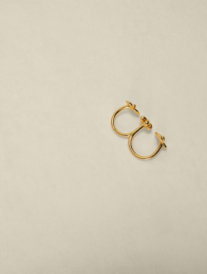 Anello doppio fiore