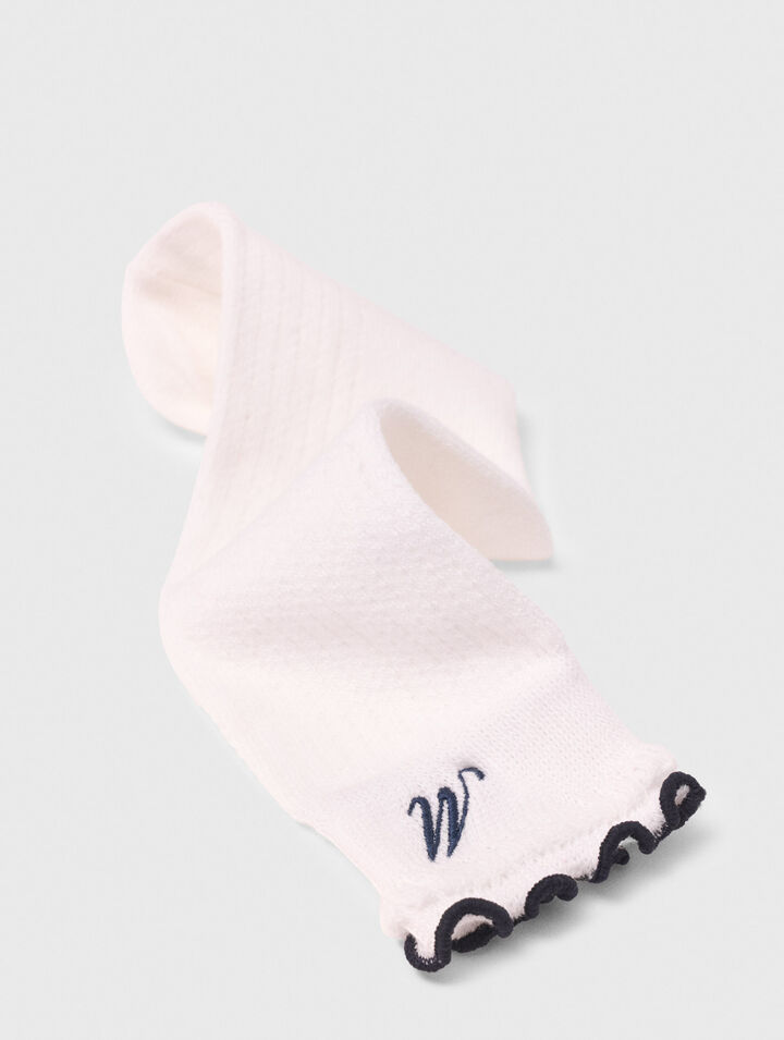 Calzini pointelle in cotone