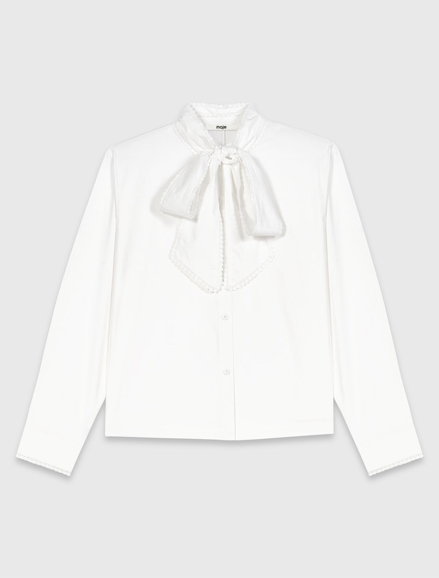 Camicia con fiocco rimovibile