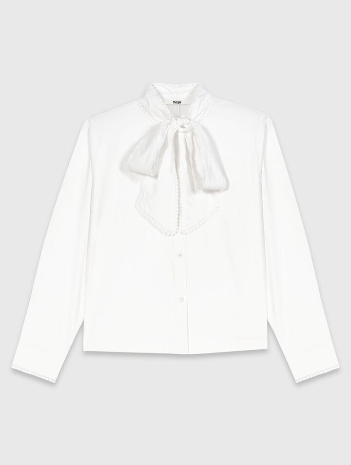 Camicia con fiocco rimovibile