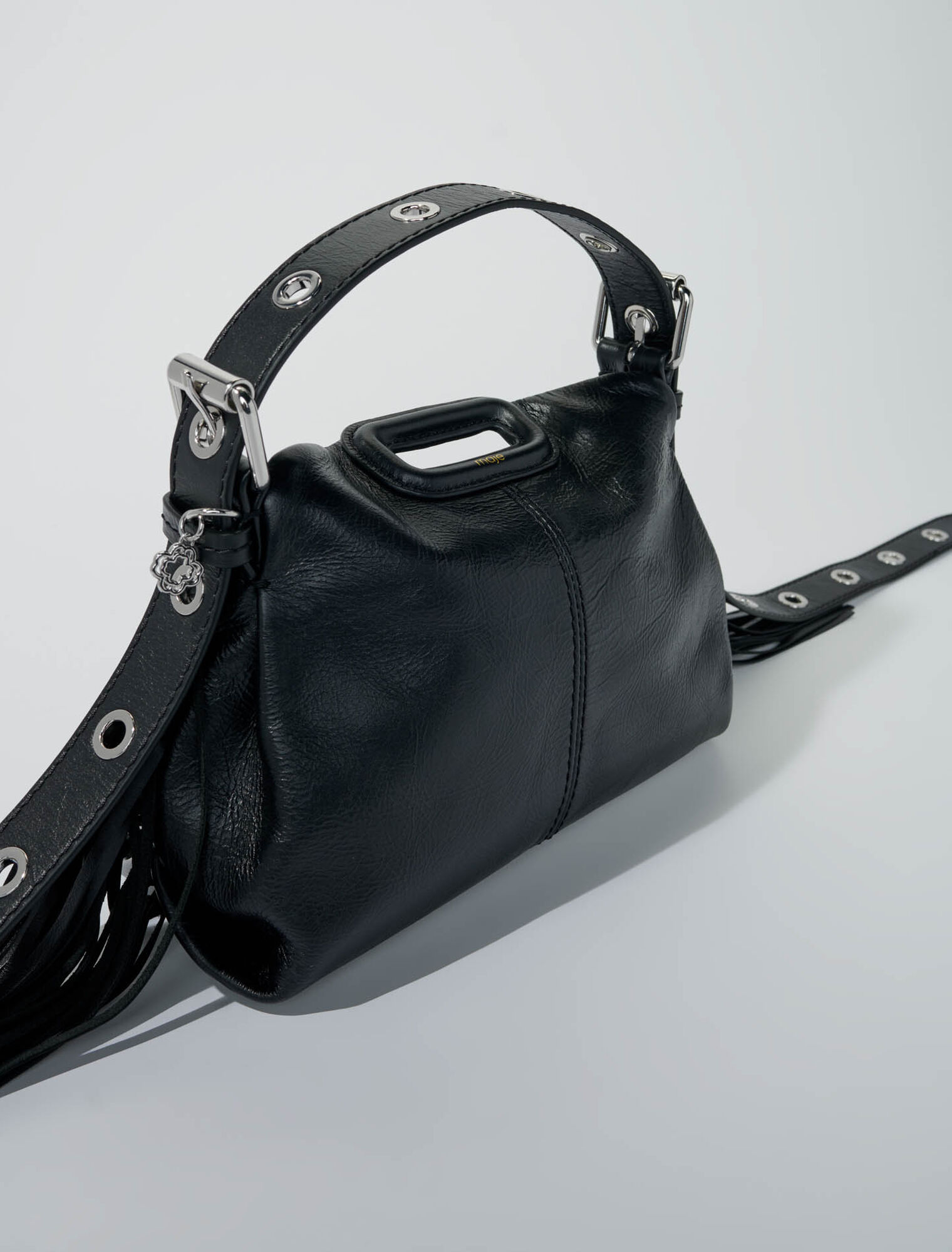 Mini-bag Miss M in pelle craquelé