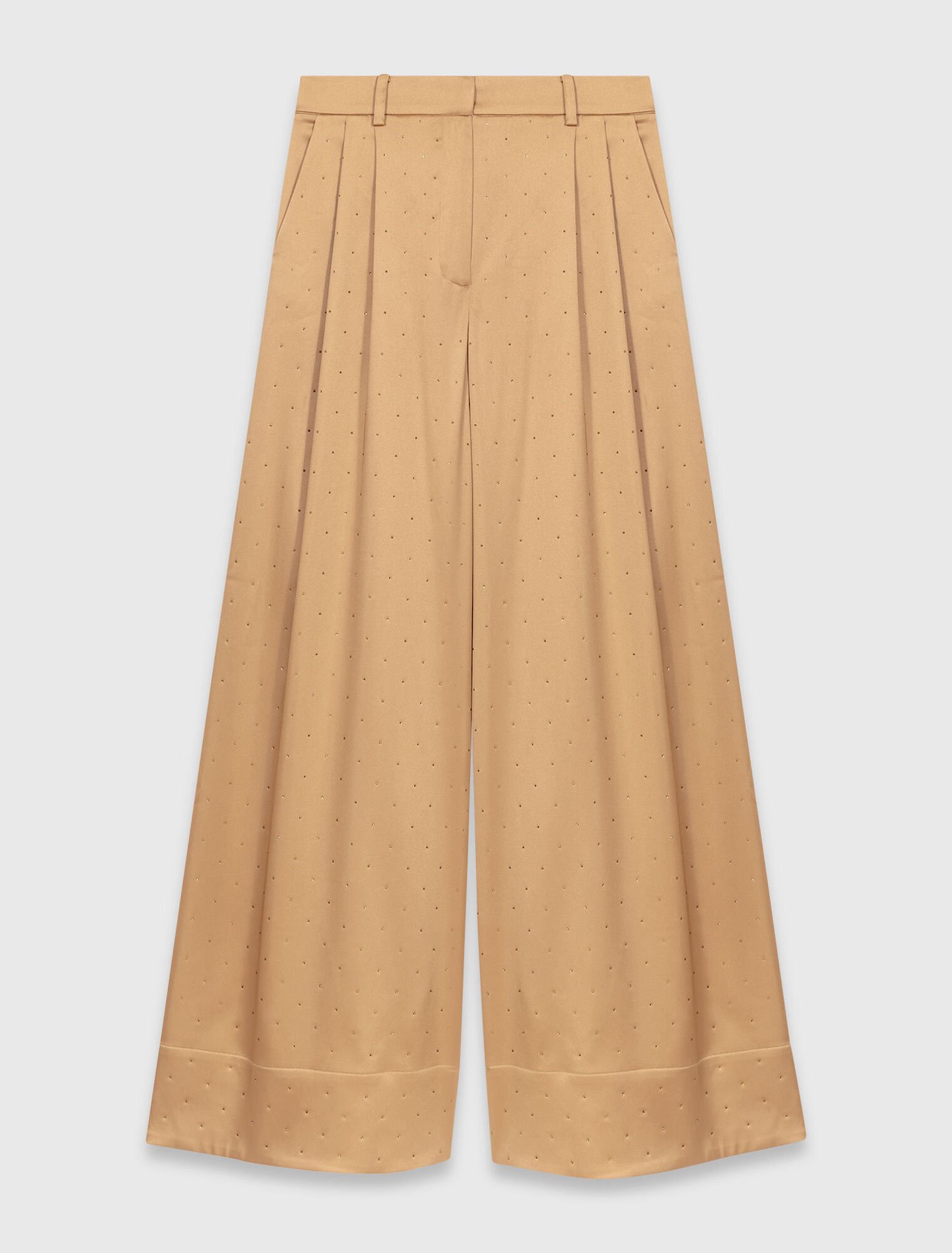 Pantaloni in raso glitterati