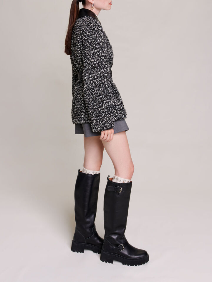 Cappotto corto in tweed