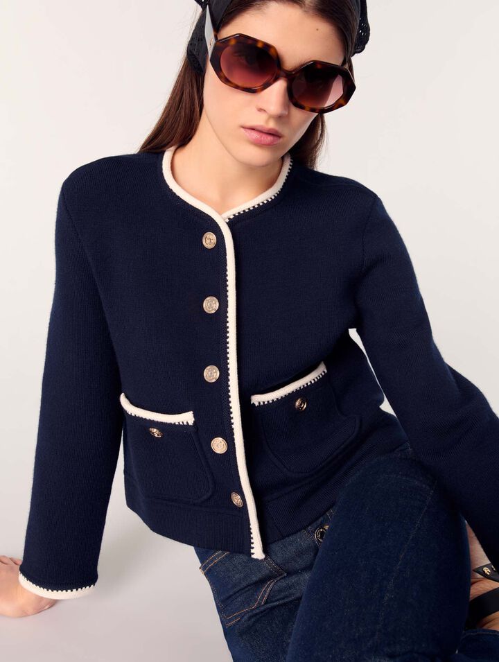 Cardigan in misto lana