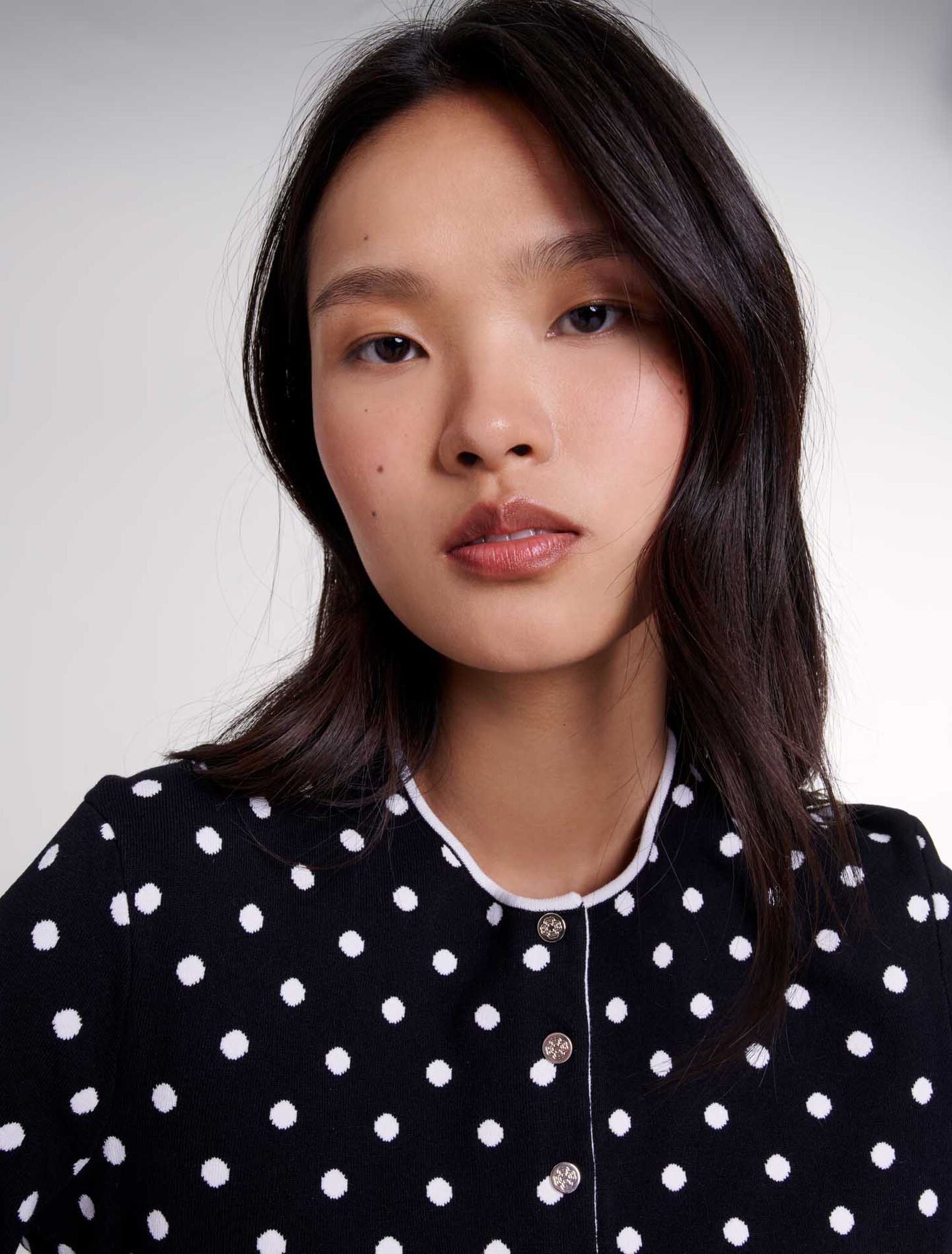 Cardigan in maglia jacquard
