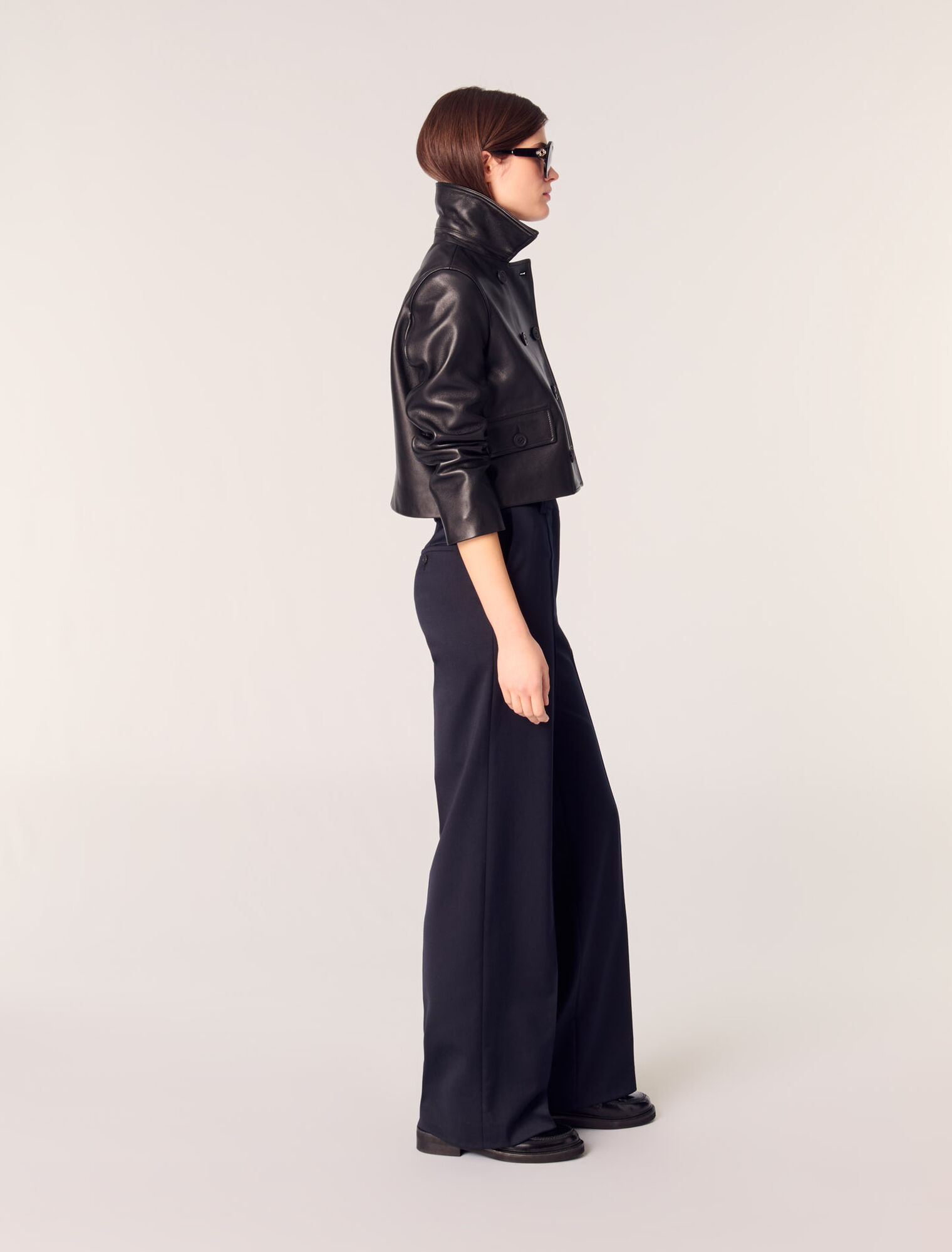 Pantaloni da tailleur con piega