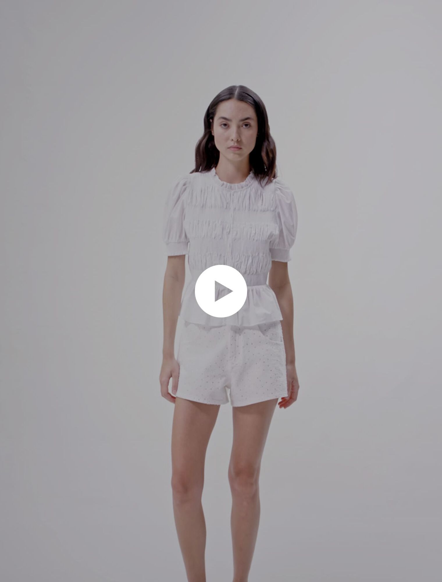 Camicia a punto smock