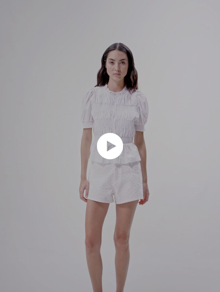 Camicia a punto smock
