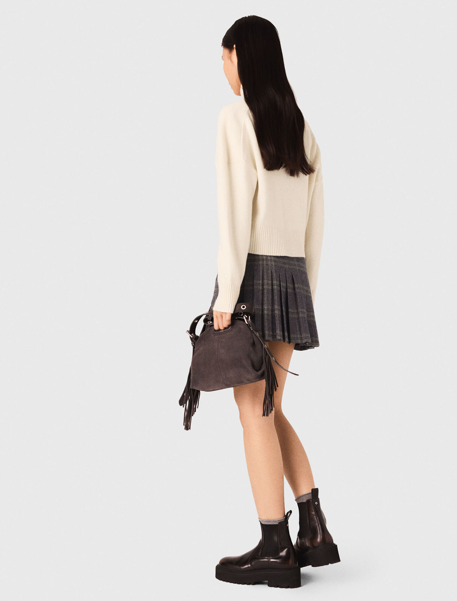 Maglione a collo alto in cachemire