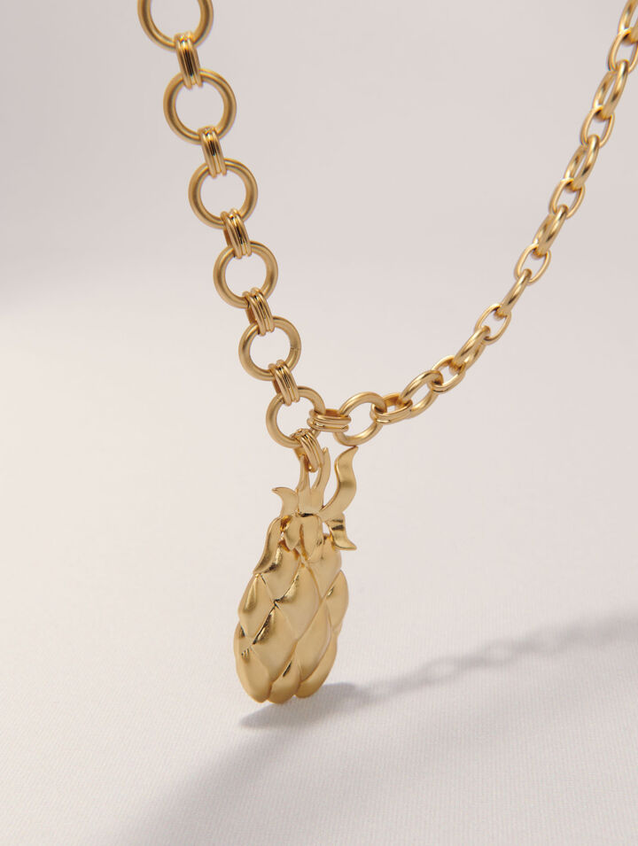 Collana lunga ananas